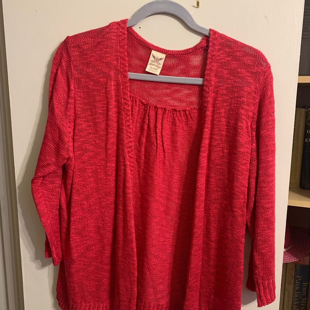 Faded Glory Women's Vibrant Red Cardigan